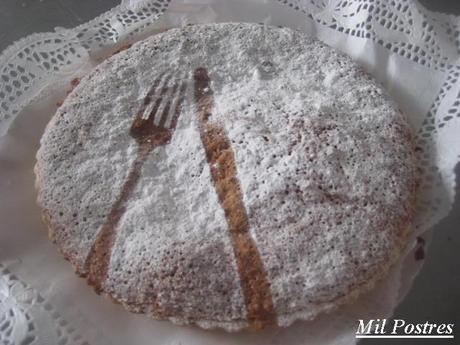 Tarta horneada de almendras y nata al aroma de limón Tarta horneada de almendras y nata al aroma de limón
