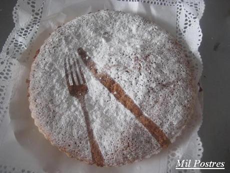 Tarta horneada de almendras y nata al aroma de limón Tarta horneada de almendras y nata al aroma de limón