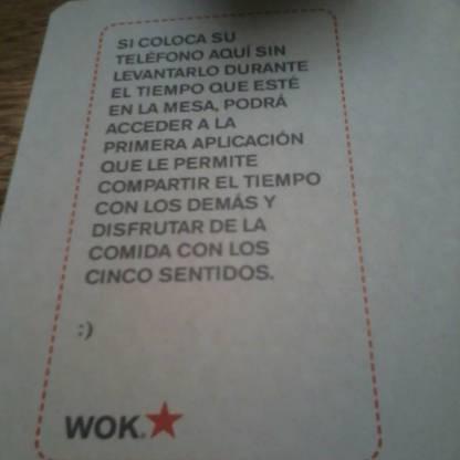 Wok y la comunicación personal Wok_comunicación