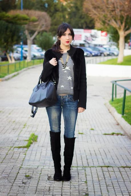 Fur Cardigan For A Casual look