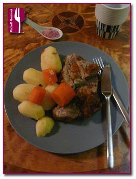 PabloD Gourmet - Sal de vino tinto Shiraz y Malbec con ternera asada con albaricoque