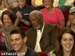 30 caras graciosas que pones en tus viajes morgan freeman aburrido