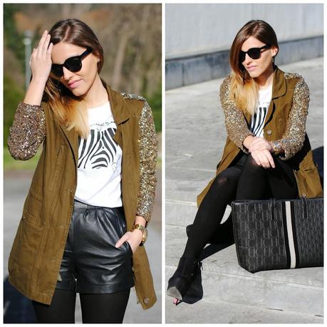 Sequins parka. Sequins parka.