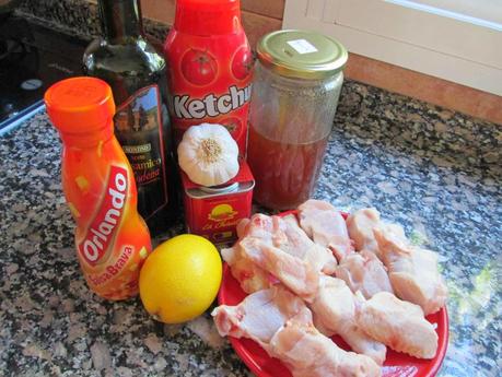 ALITAS DE POLLO EN SALSA BARBACOA ALITAS DE POLLO EN SALSA BARBACOA