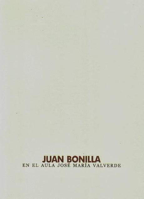 Juan Bonilla en el Aula José María Valverde