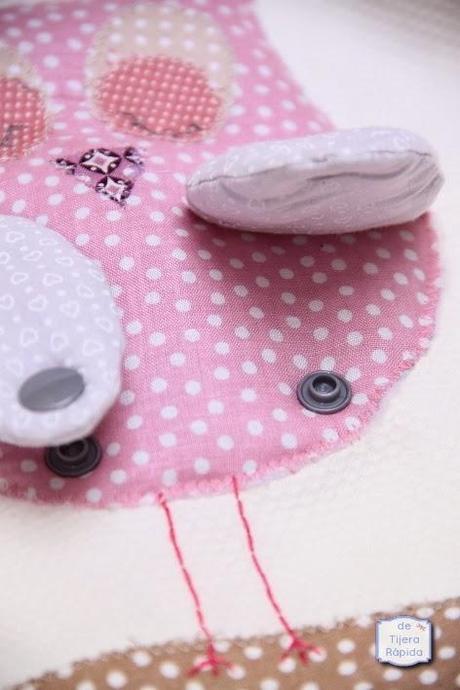 Mochila buho con chupetero a juego Mochila para guarderia personalizada