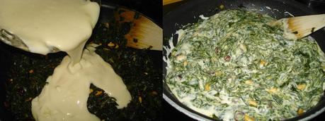 ESPINACAS CON BECHAMEL, PIÑONES Y PASAS ESPINACAS CON BECHAMEL, PIÑONES Y PASAS