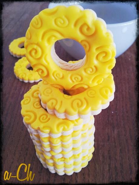 Galletas de vainilla con fondant Galletas de vainilla con fondant