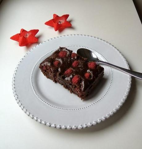 Raspberry Brownie (Brownie con frambuesas)
