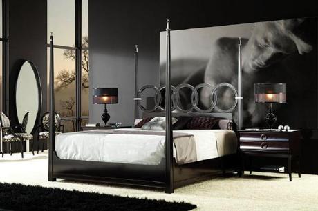 10 bellos dormitorios con toques de negro