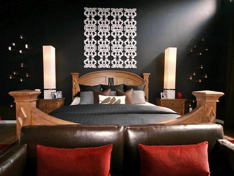 10 bellos dormitorios con toques de negro