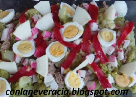 conlaneveravacia.blogspot.com ENSALADA TEMPLADA DE COLIFLOR VERDE