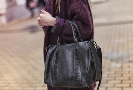 street style barbara crespo burgundy coat the corner shop zara boots fashion blogger outfit street style barbara crespo burgundy coat the corner shop zara boots fashion blogger outfit