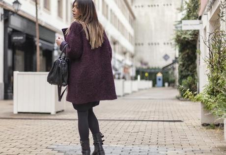 street style barbara crespo burgundy coat the corner shop zara boots fashion blogger outfit street style barbara crespo burgundy coat the corner shop zara boots fashion blogger outfit
