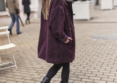 street style barbara crespo burgundy coat the corner shop zara boots fashion blogger outfit street style barbara crespo burgundy coat the corner shop zara boots fashion blogger outfit