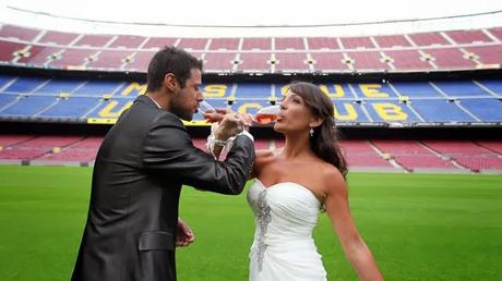 Una boda en el Camp Nou