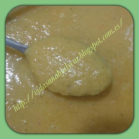 Crema de calabacin e hinojo con quesitos light Crema de calabacin e hinojo con quesitos light