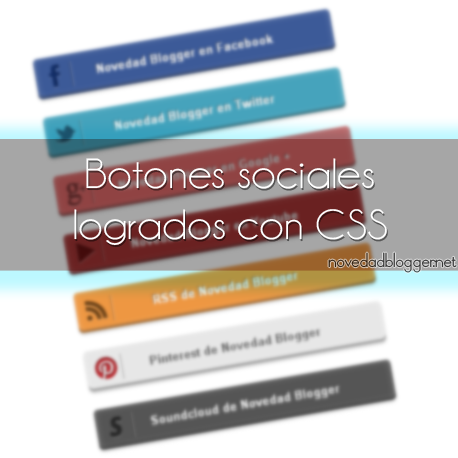 Botones Sociales logrados con CSS Botones Sociales CSS