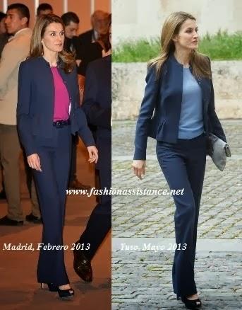 Letizia repite traje de Hugo Boss en Canarias Letizia repite traje de Hugo Boss en Canarias