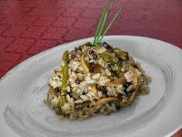 Risotto con setas, esparrágos y trufa Risotto con setas, esparrágos y trufa