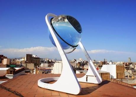 panel solar curvo