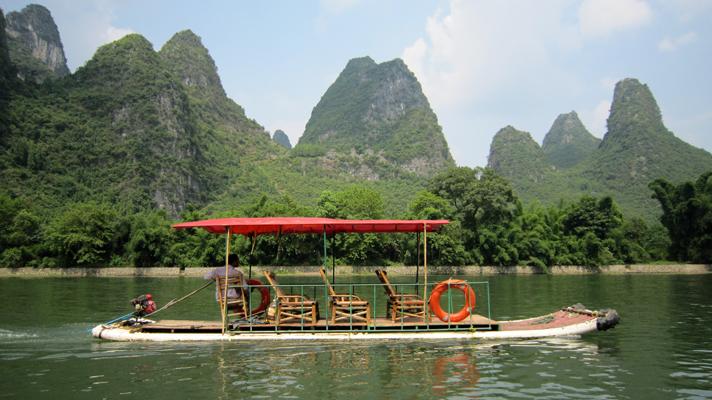 Travesía por el río Li hasta Yangshuo Travesía por el río Li hasta Yangshuo