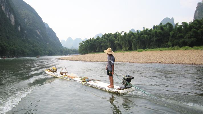 Travesía por el río Li hasta Yangshuo Travesía por el río Li hasta Yangshuo