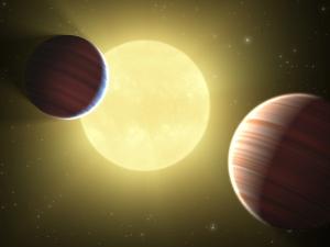 La misión Kepler encuentra dos planetas que transitan la misma estrella