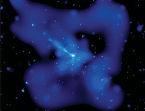 Una relación entre agujeros negros y materia oscura podría ser la causante de la luz