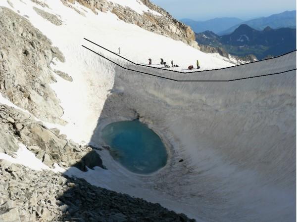 El glaciar del Aneto pierde un metro de espesor en su punto de mayor grosor en sólo un año