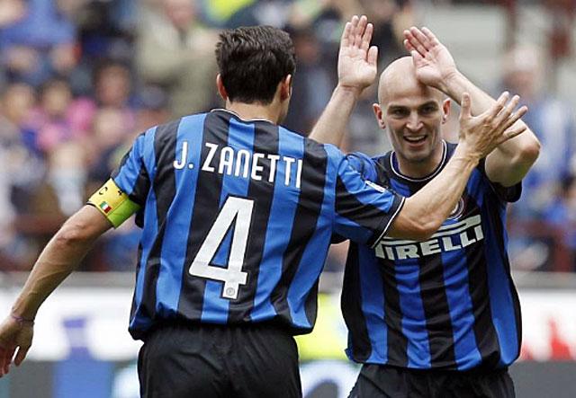 Zanetti y Cambiasso, felices por su vuelta a la Selección