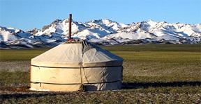 Yurt o yurta, tienda de campaña utilizada por los pueblos nómadas de Asia central