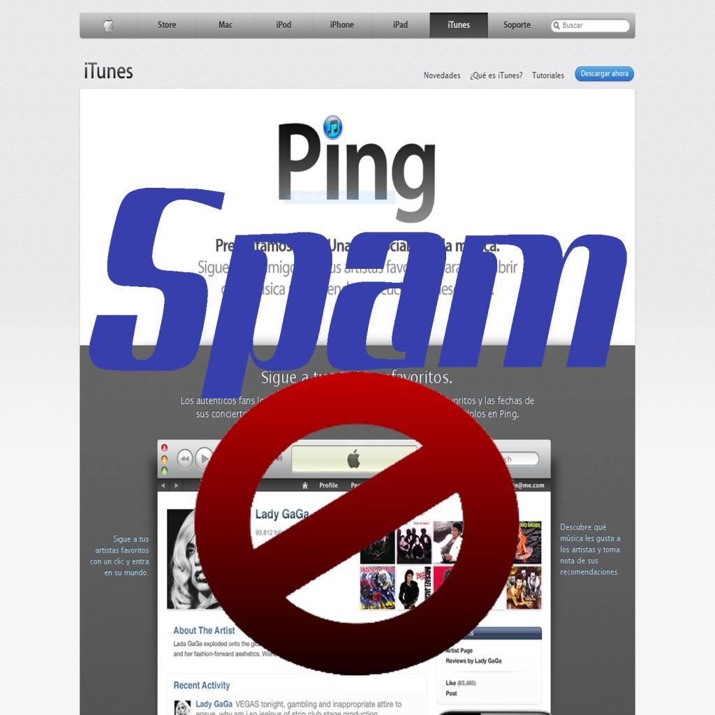 Ping se estrena con spam no deseados Ping se estrena con spam no deseados