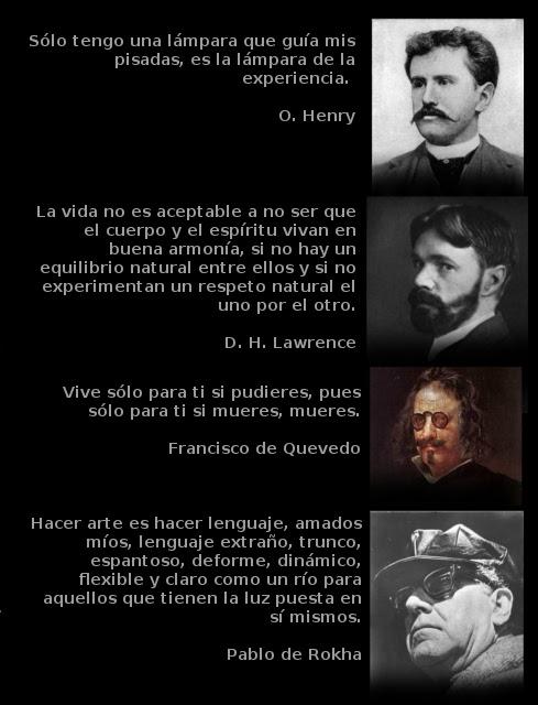 Henry, Lawrence, Quevedo y Rokha.