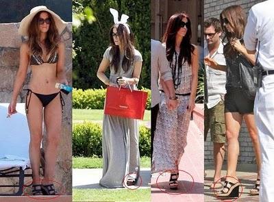 Kate Beckinsale, adora sus sandalias modelo Bilbao, de Christian Louboutin