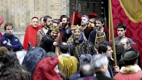 La serie «Isabel» graba en la Catedral de Toledo 