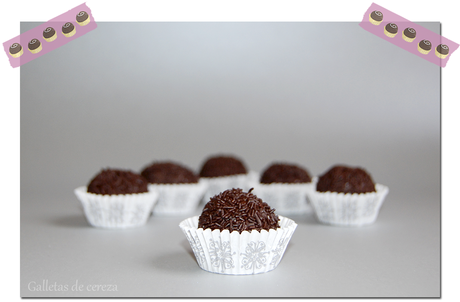 Trufas de chocolate con brandy Trufas de chocolate con brandy