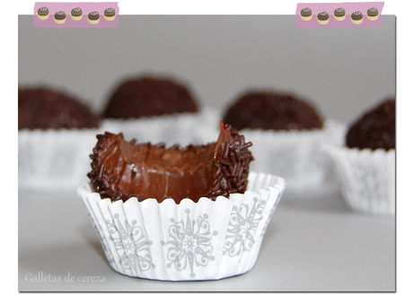 Trufas de chocolate con brandy Trufas de chocolate con brandy