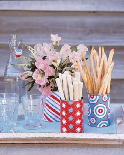 Decorar bodas con latas Decorar bodas con latas