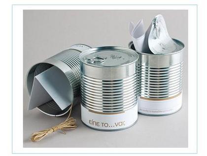 Decorar bodas con latas Decorar bodas con latas
