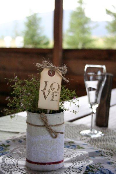 Decorar bodas con latas Decorar bodas con latas