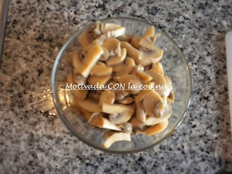 Bacalao con champiñones Bacalao con champiñones