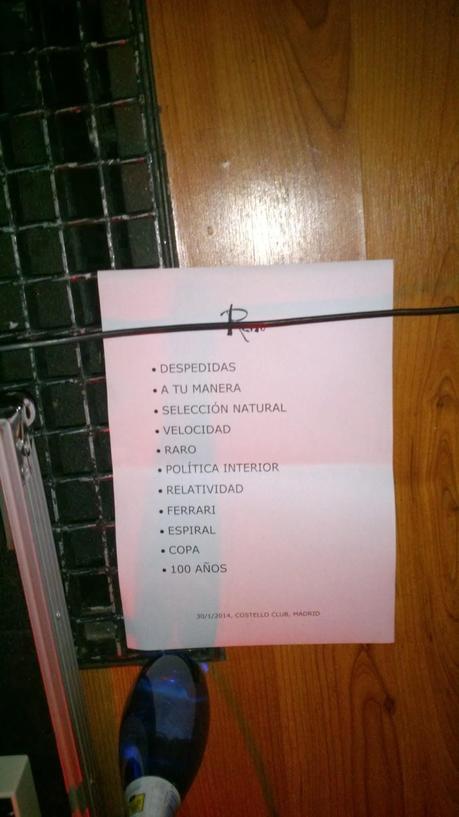Concierto Reno, Madrid, Sala Costello Club, 30-1-2014