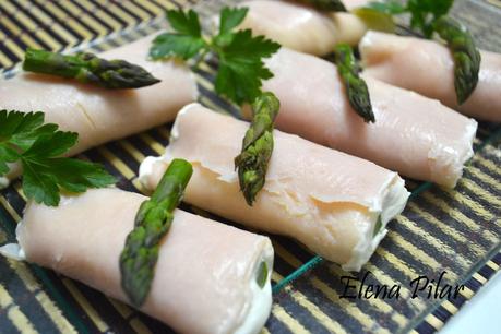 Rollitos de Pechuga de Pavo con Queso y Trigueros Rollitos de Pechuga de Pavo con Queso y Trigueros