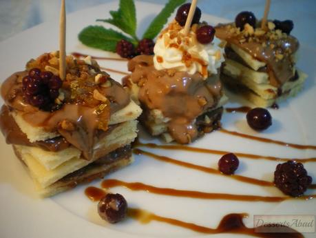 Pintxos de naranja y crocanti Pintxos de naranja y crocanti