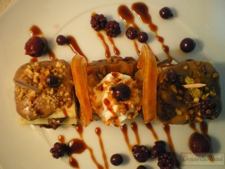 Pintxos de naranja y crocanti Pintxos de naranja y crocanti