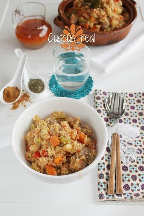 Cuscús real. Paso a paso. Cuscús real. Paso a paso.