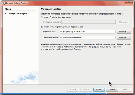 Como importar proyecto Eclipse en NetBeans