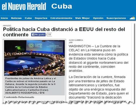 ¡Noticia! El Nuevo Herald publicó una verdad sobre Cuba