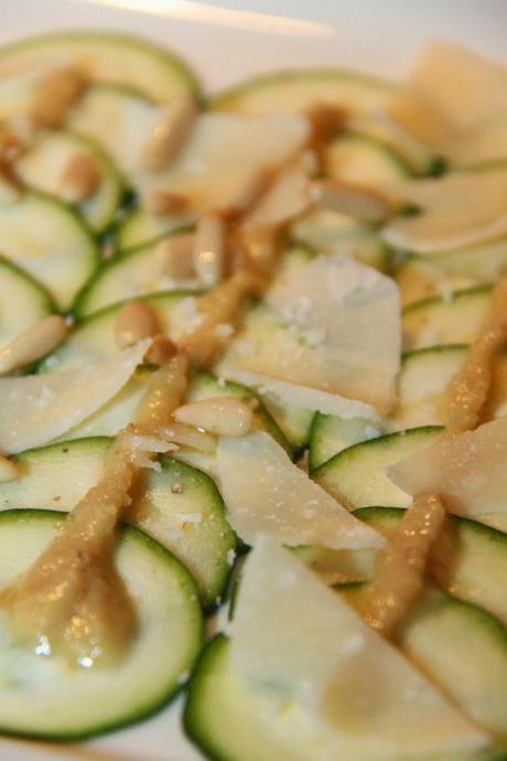 Carpaccio de calabacín Carpaccio de calabacín